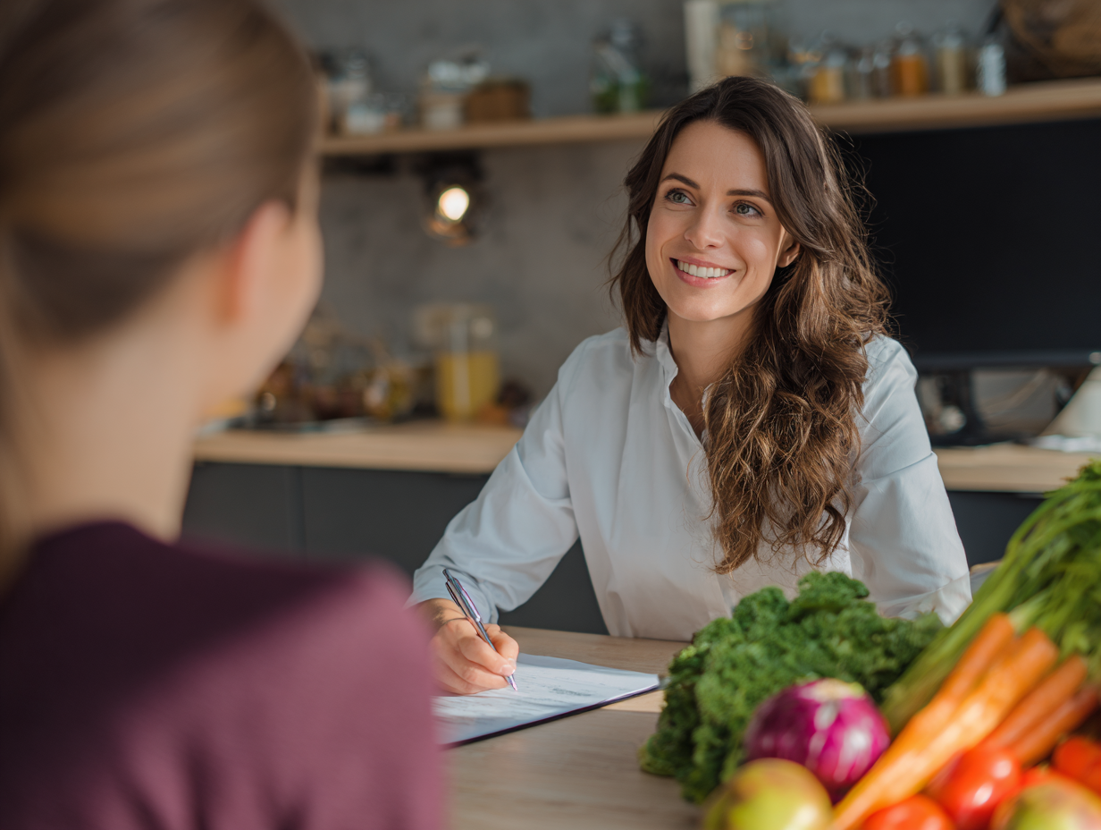 Різноманітні свіжі продукти та збалансоване харчування